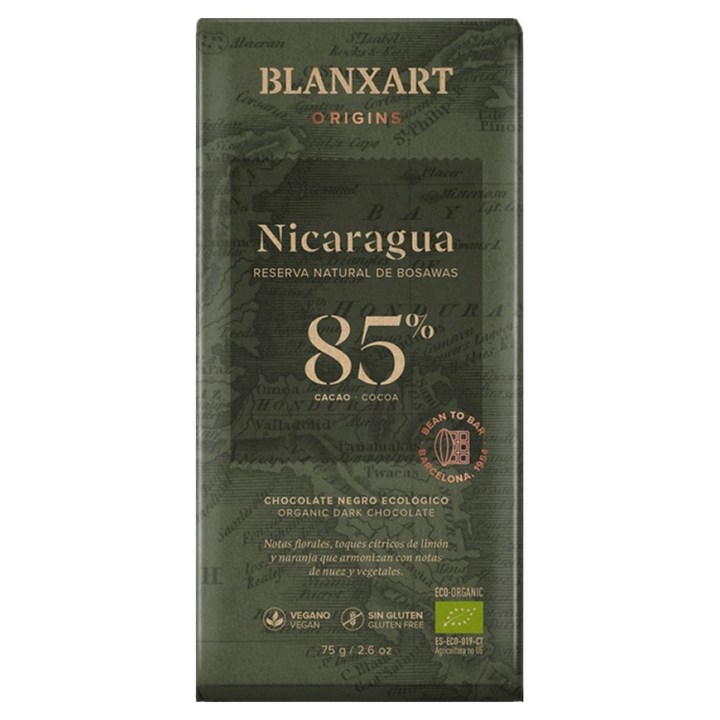 블랑사르트 유기농 다크 빈투바초콜릿, 1개, 75g