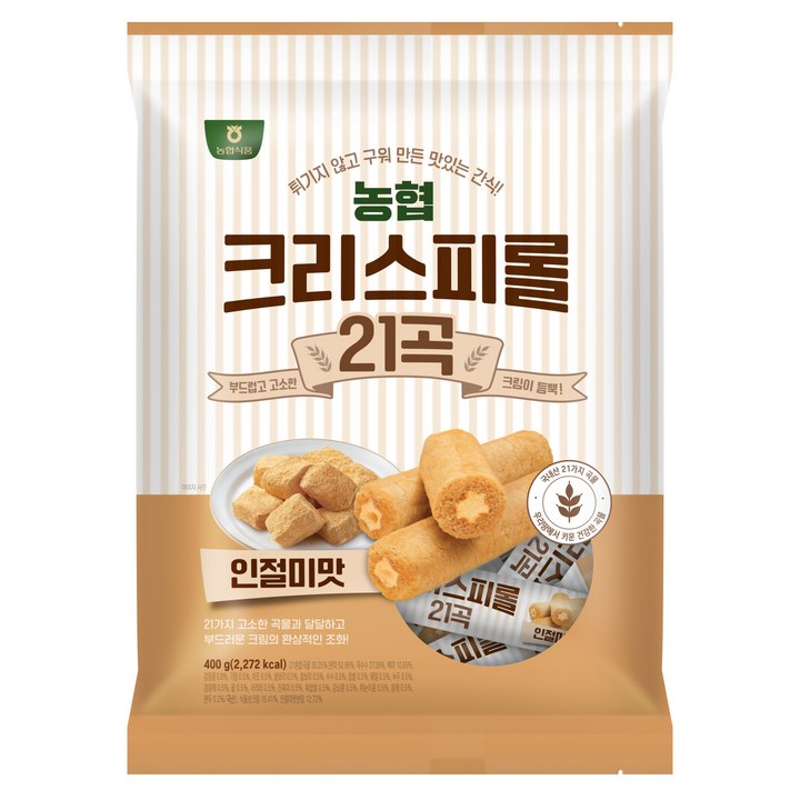 농협식품 크리스피롤 21곡 인절미맛, 400g, 1개