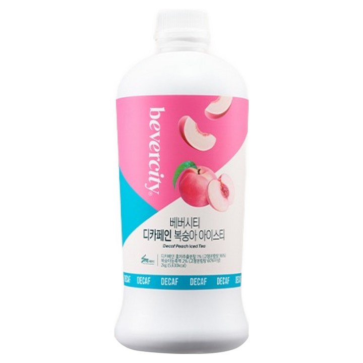 베버시티 세미 디카페인 복숭아 아이스티, 1개, 2kg