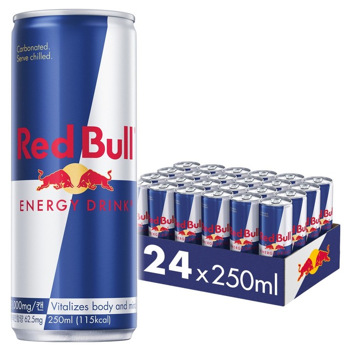레드불 에너지 드링크, 250ml, 24개