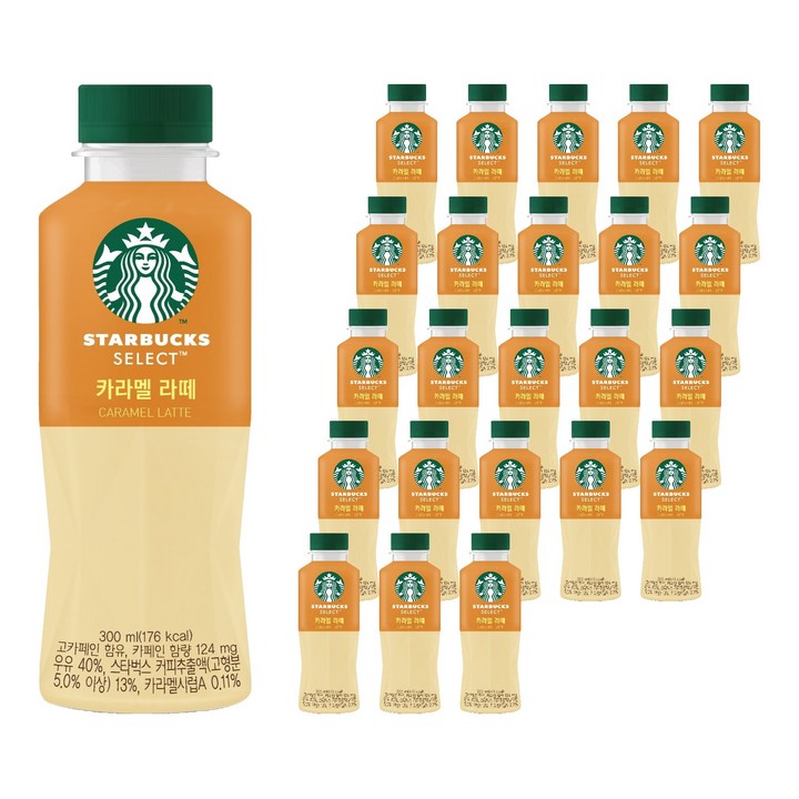 스타벅스 셀렉트 카라멜 라떼, 300ml, 24개