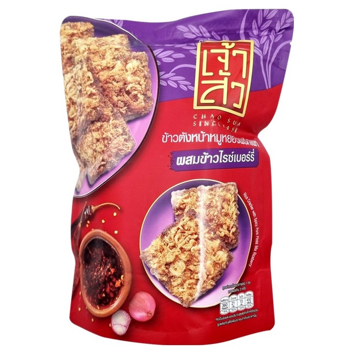 차오수아 라이스베리 크래커 스파이시 매운맛, 1개, 75g