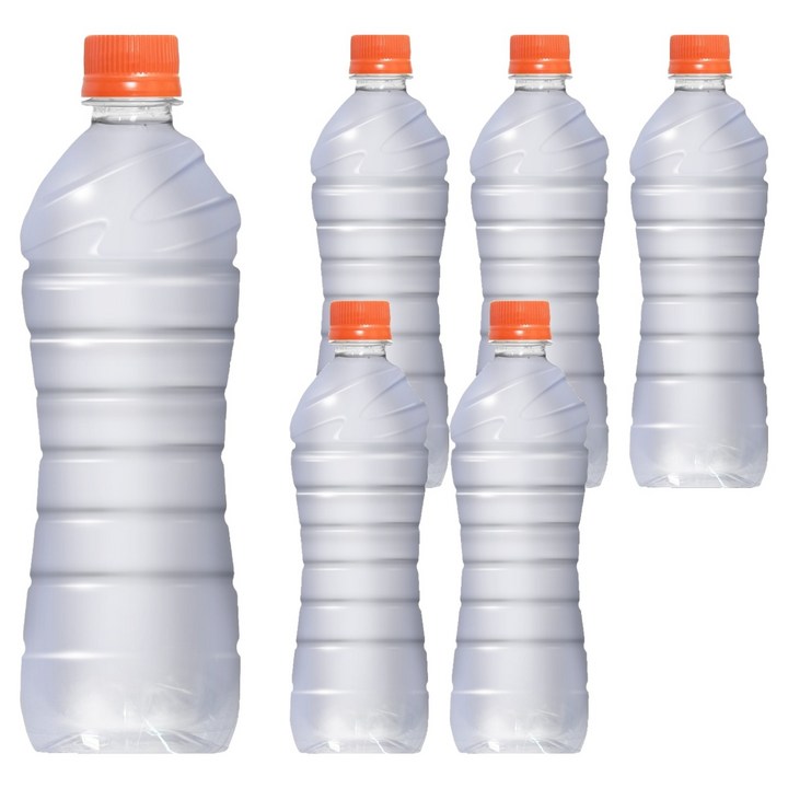 게토레이 제로 무라벨, 600ml, 6개