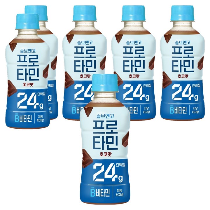 솔브앤고 프로타민 초코맛 24g 단백질, 250ml, 6개