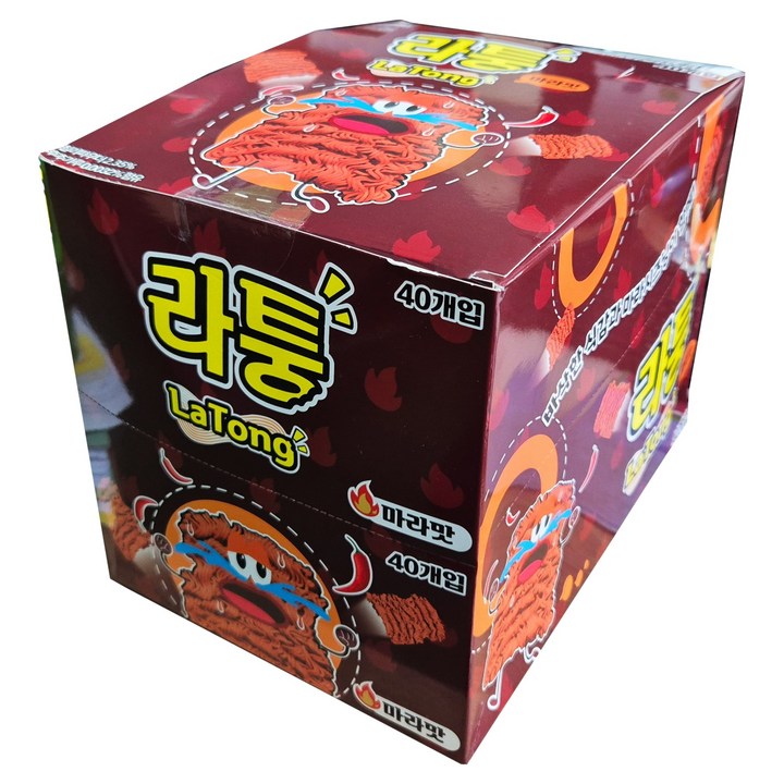 라퉁 라면과자 마라맛, 40개, 25g