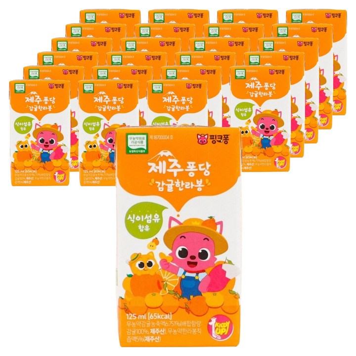 태양생활건강 제주퐁당 감귤한라봉 139g, 24개, 125ml