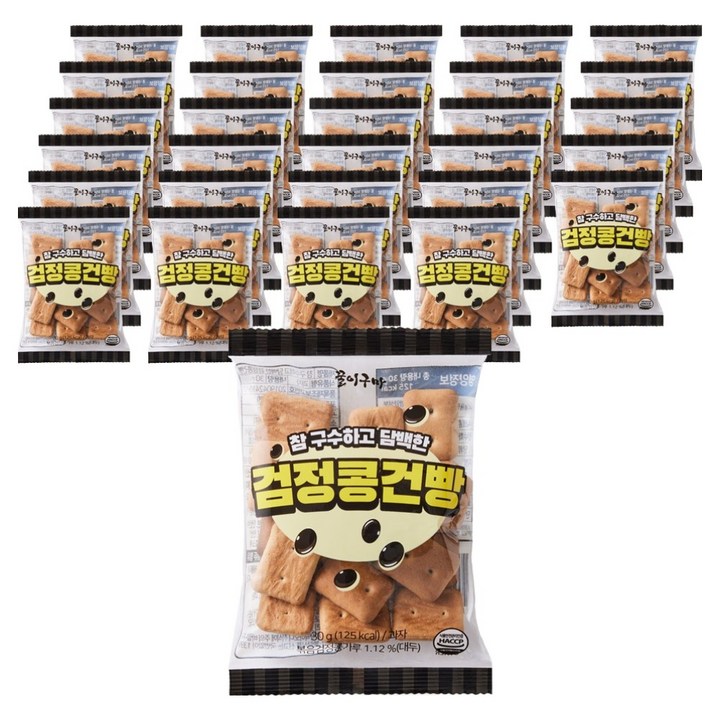 꿀이구마 참 구수하고 담백한 검정콩 건빵, 30g, 30개