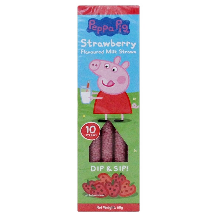 페파피그 딸기맛 스트로우, 60g, 1개