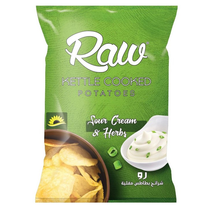 로우 감자칩 사워크림 앤 허브, 100g, 1개