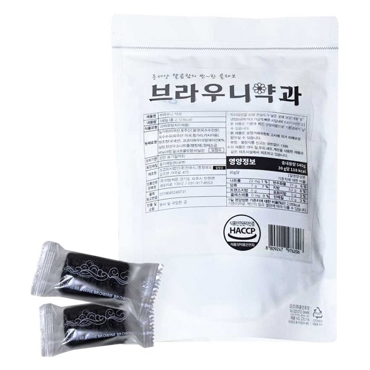 하늘처럼 브라우니약과, 540g, 1개