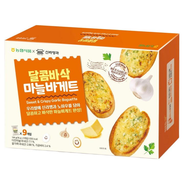 농협식품 달콤바삭 마늘바게트, 1개, 144g