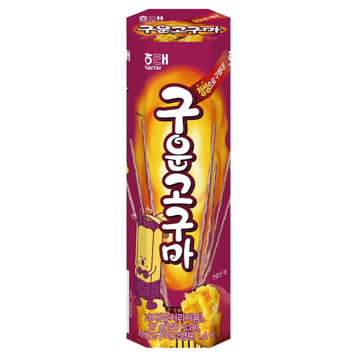 해태제과 구운 고구마, 1개, 27g
