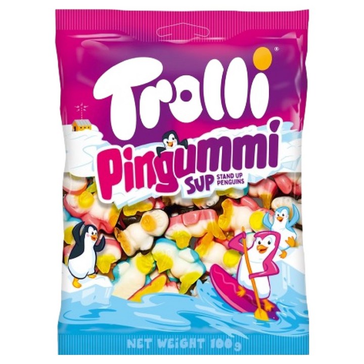 트롤리 핑구미 펭귄모양 젤리, 100g, 1개