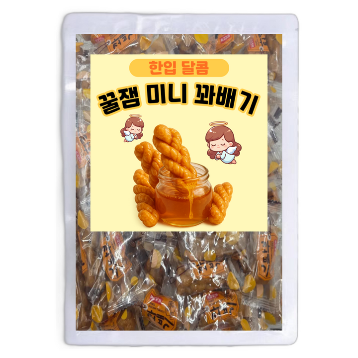 동해씨앤디 한입 달콤 꿀잼 미니 꽈배기, 500g, 1개