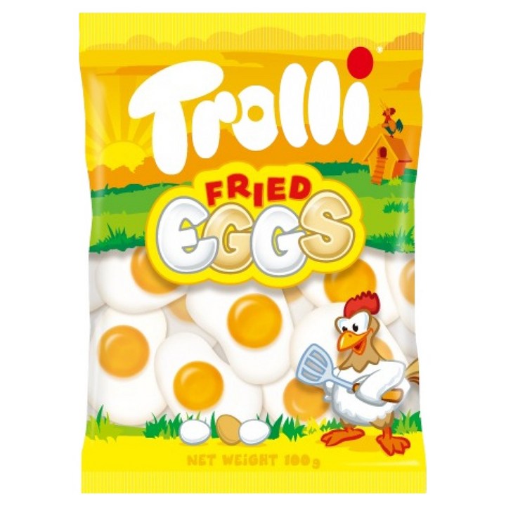 트롤리 계란후라이 모양 젤리, 100g, 1개