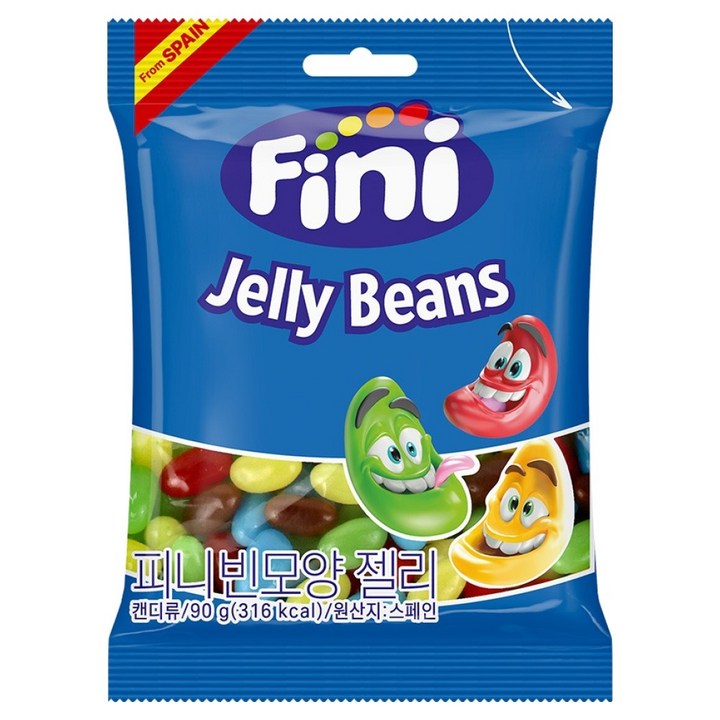 Fini 빈모양 젤리, 90g, 1개
