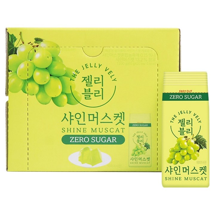 젤리블리 제로슈가 샤인머스켓 20개입, 1.2kg, 1개