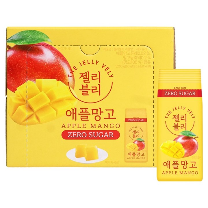 젤리블리 제로슈가 젤리 애플망고 20개입, 1개, 1.2kg