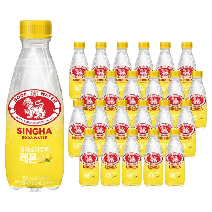 싱하 소다워터 레몬, 350ml, 24개