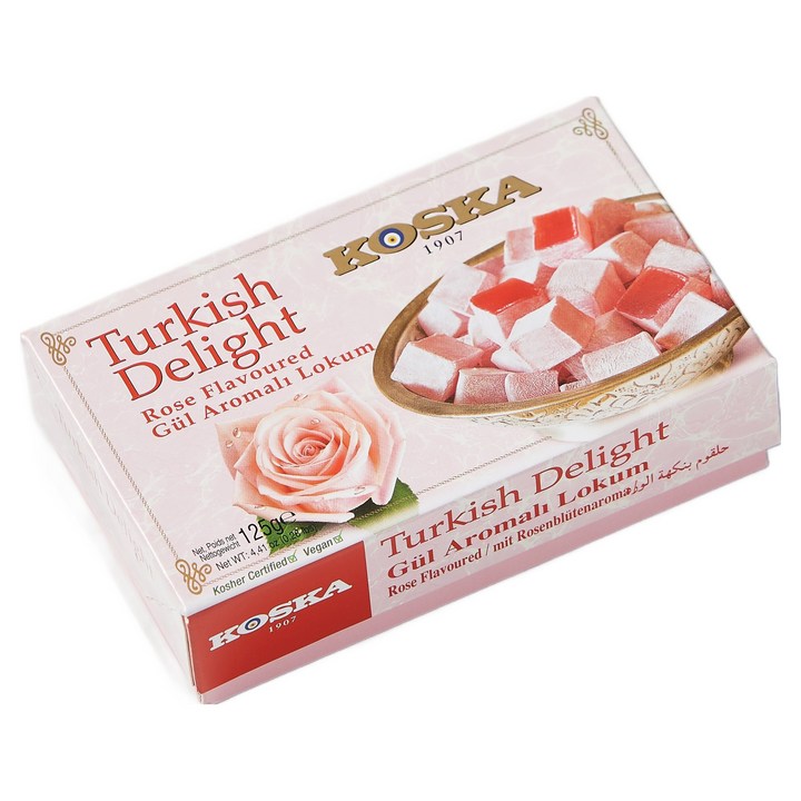 코스카 로즈플레이버 터키쉬딜라이트 젤리, 125g, 1개