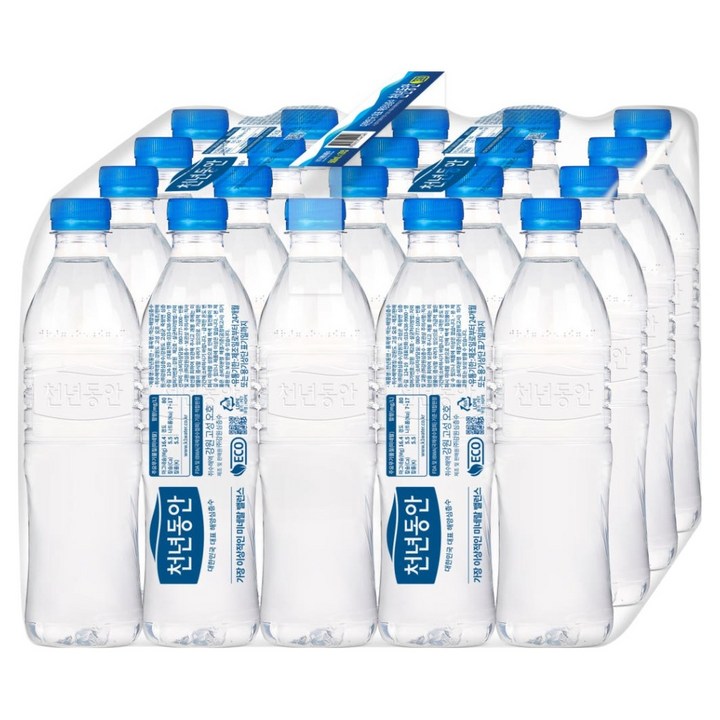 천년동안 무라벨, 500ml, 20개