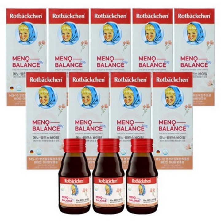 로트벡쉔 메노-밸런스 바이탈 엉겅퀴 갱년기영양제 10p, 5.4L, 90개