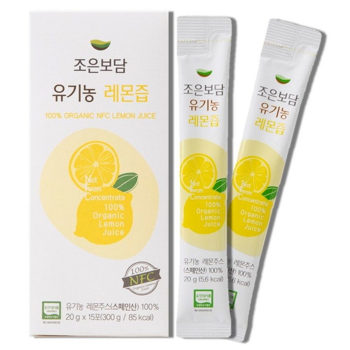 조은보담 유기농 레몬즙, 20g, 15개