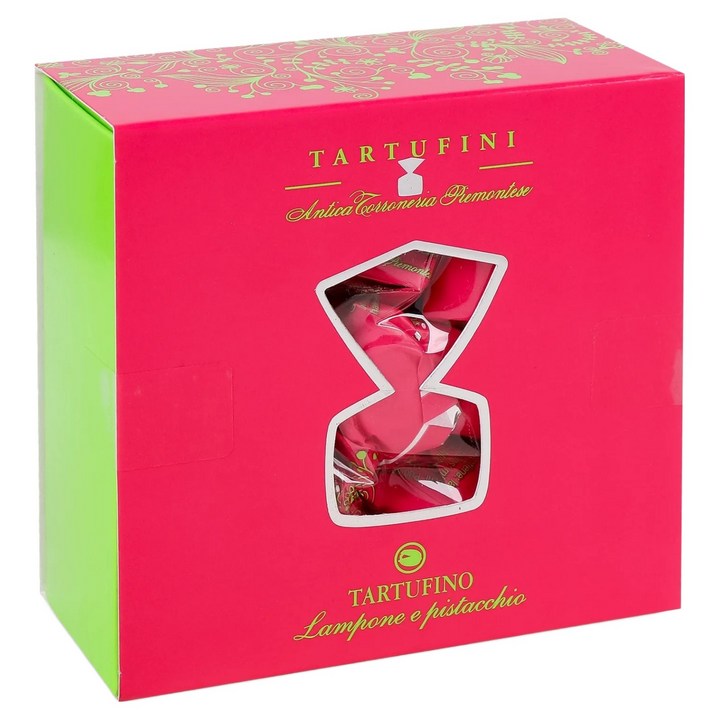 안티카토로네리아 피에몬테세 라즈베리 & 피스타치오 트러플 초콜릿 스프링 박스, 100g, 1개