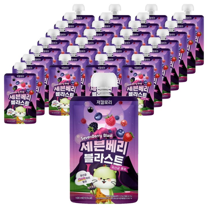 아람농장 세븐베리 블라스트 유산균 음료, 40개, 100ml