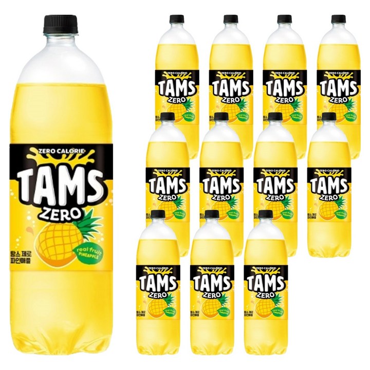 탐스제로 파인애플, 1.5L, 12개