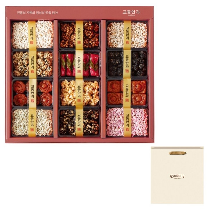 교동한과 교동복 한과세트 + 쇼핑백, 260g, 1세트