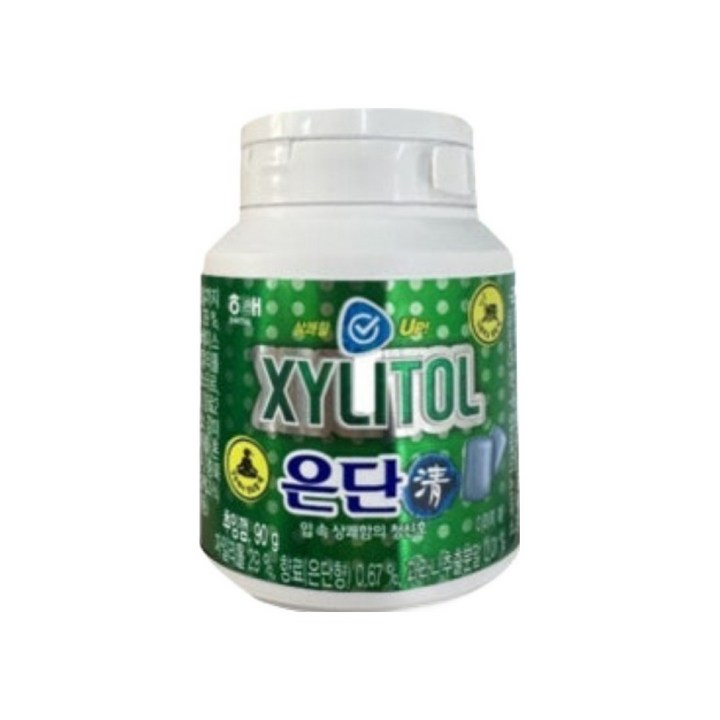 해태제과 자일리톨 은단청 용기, 90g, 1개