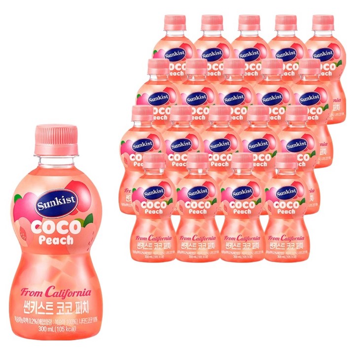 썬키스트 코코 피치, 300ml, 20개