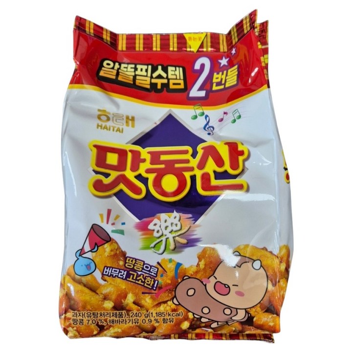 해태제과 맛동산 2p, 240g, 1개