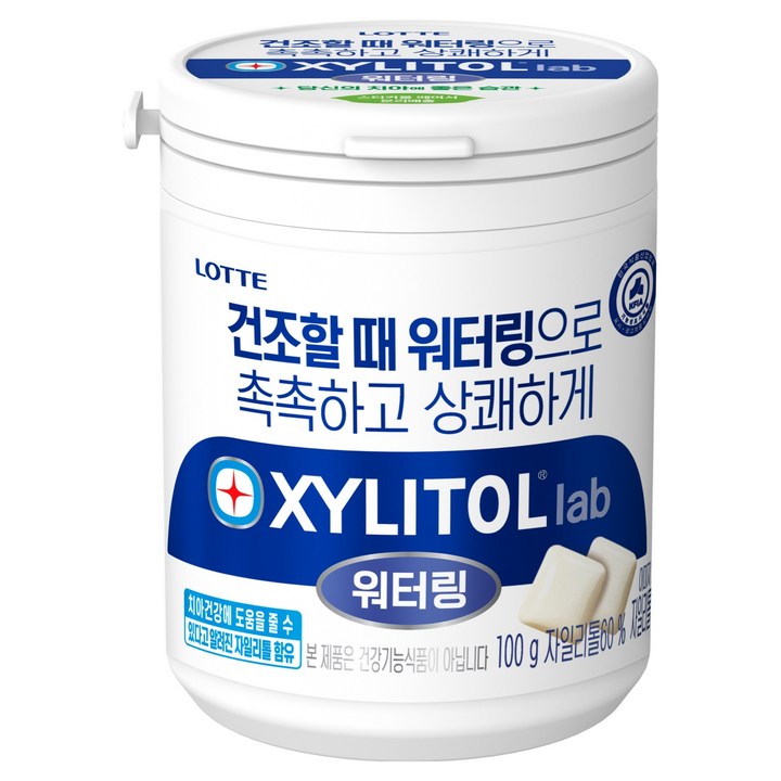 롯데자일리톨 lab 워터링, 100g, 1개
