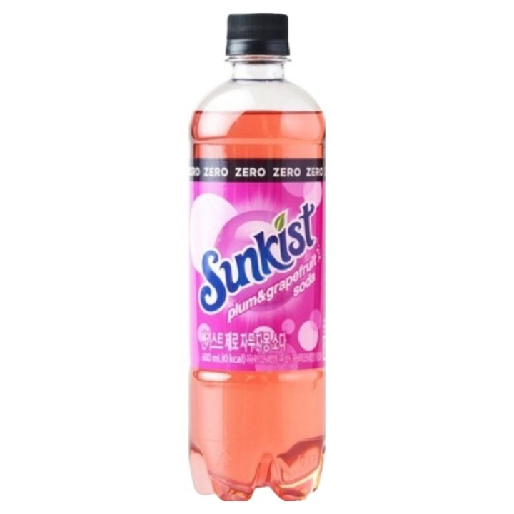 썬키스트 제로 자두자몽소다, 600ml, 1개