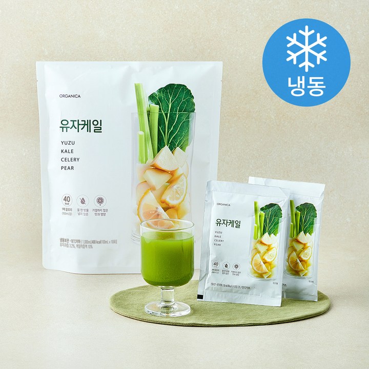 올가니카 유자케일 10포 (냉동), 1개, 1L