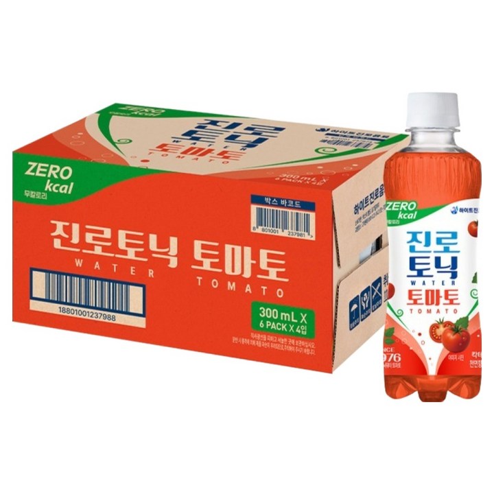 진로토닉워터 토마토, 300ml, 24개