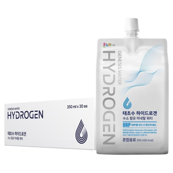 태초수 하이드로겐 수소 함유 미네랄워터 무라벨, 30개, 350ml