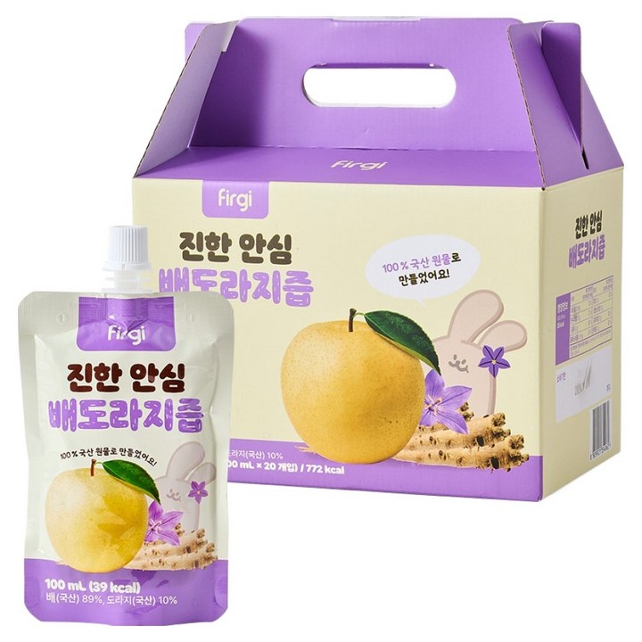 퍼기 진한 안심 배도라지즙 20p, 2L, 1개