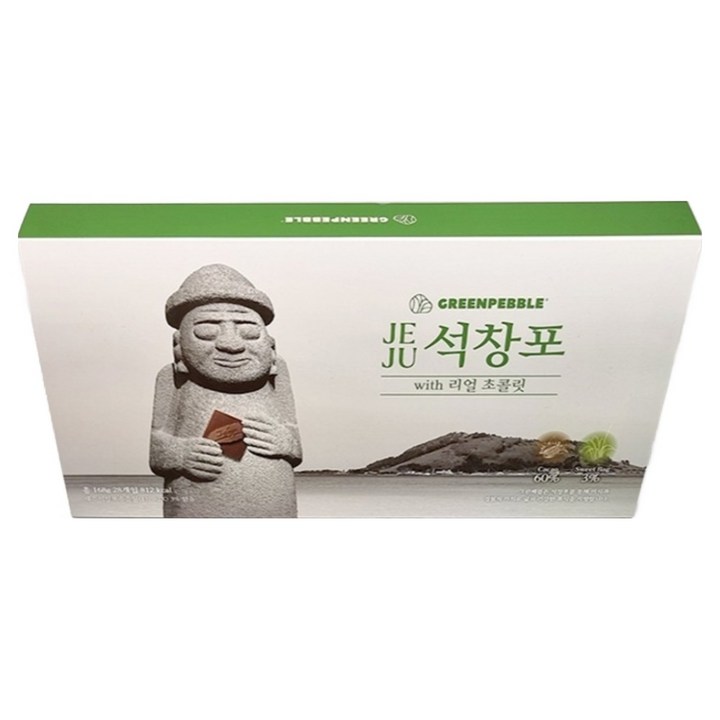 그린페블 제주 석창포 위드 리얼 초콜릿 28p, 1개, 168g