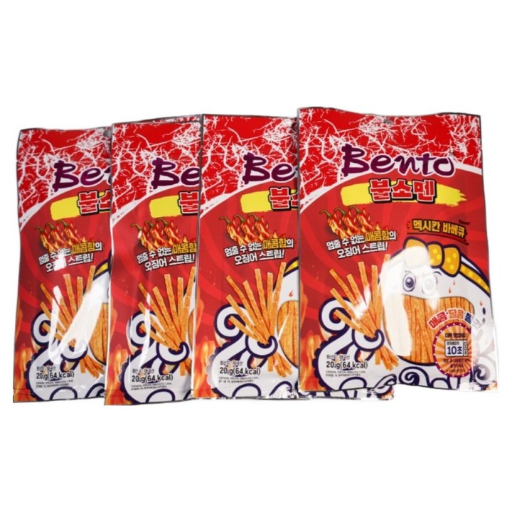벤토 불소멘 멕시칸바베큐 플레이버, 4개, 20g