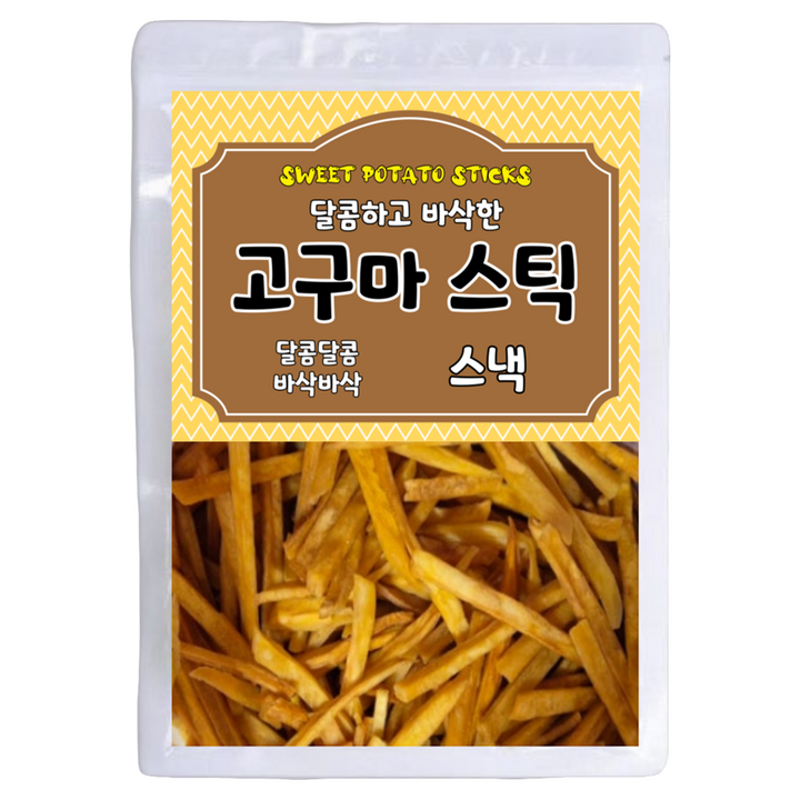 달콤하고 바삭한 골드 고구마스틱, 500g, 1개