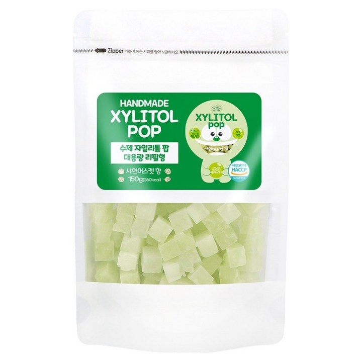 자일리톨팝 파우치 샤인머스캣, 1개, 150g