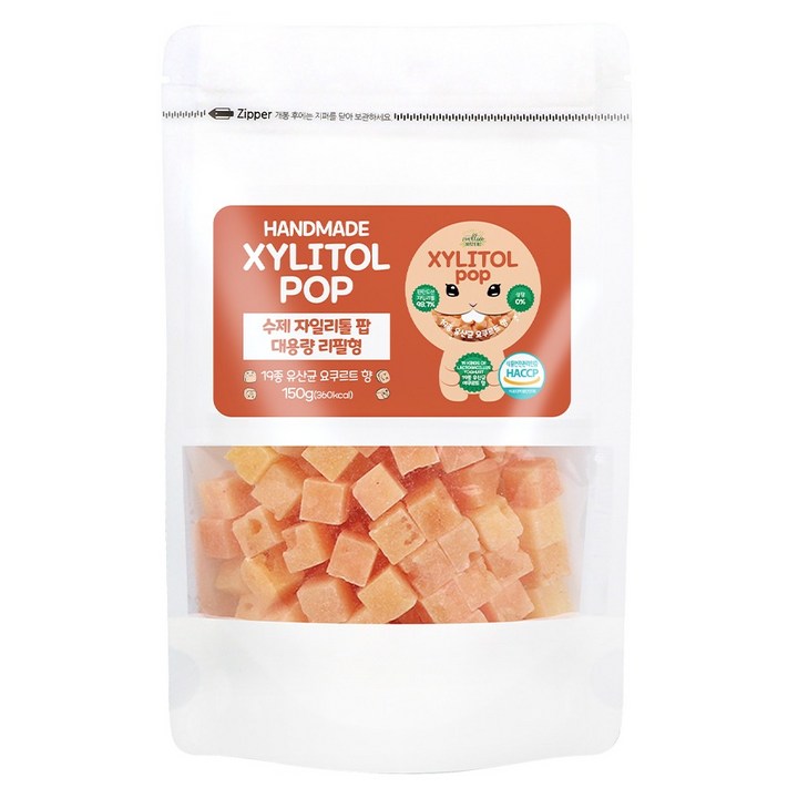 자일리톨팝 파우치 요구르트, 150g, 1개