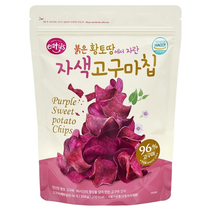 이더스 자색 고구마칩, 250g, 1개