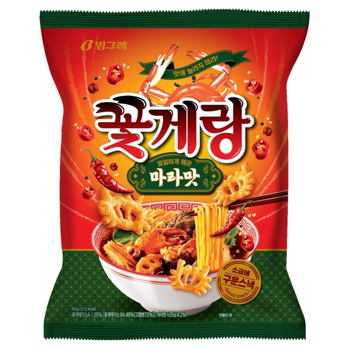 꽃게랑 마라맛, 60g, 1개