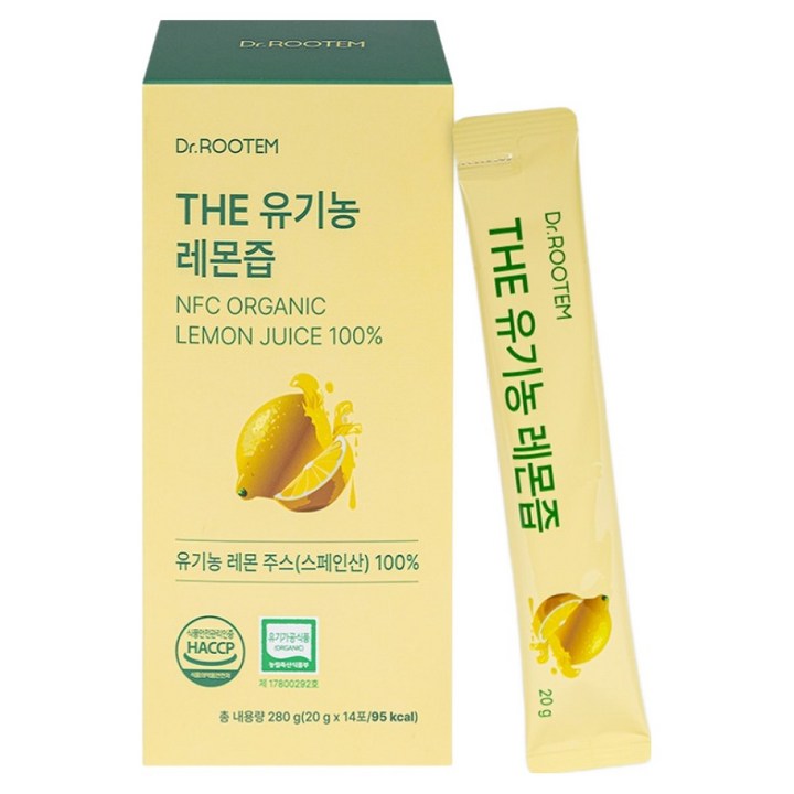 닥터루템 정품 THE 유기농 레몬즙 스틱, 20g, 14개