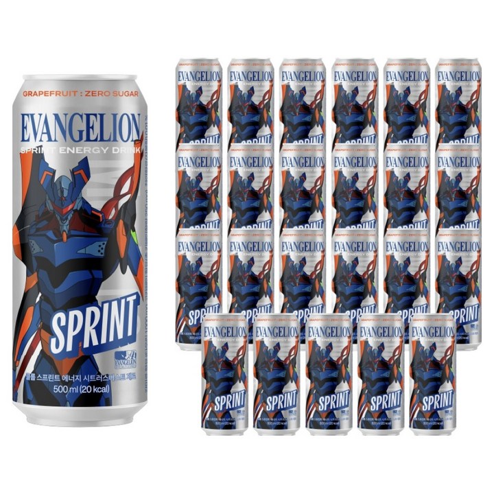 클룹 스프린트 시트러스 버스트 제로 에너지드링크, 24개, 500ml