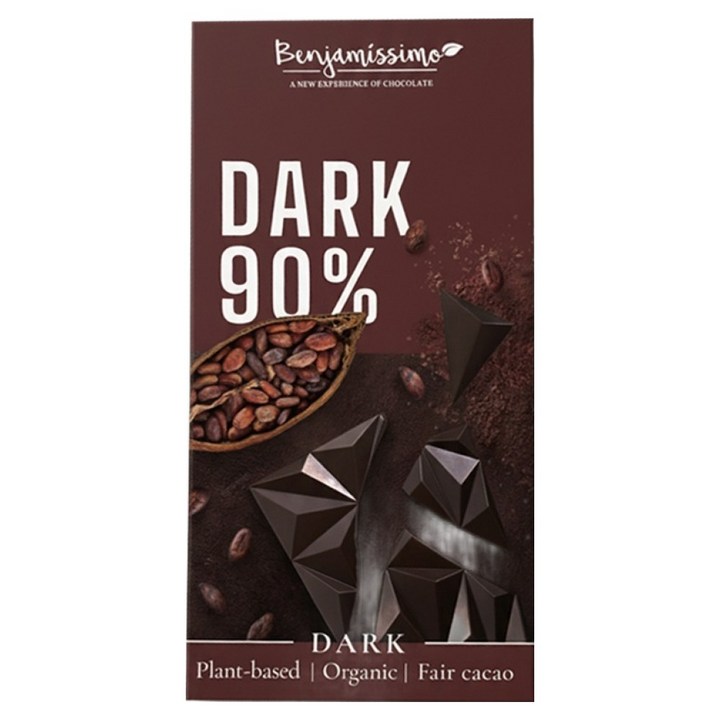 벤자미시모 유기농 다크 90 초콜릿, 60g, 1개